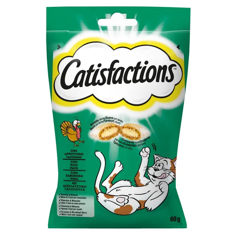 Catisfactions Snack per Gatti 60g Tacchino