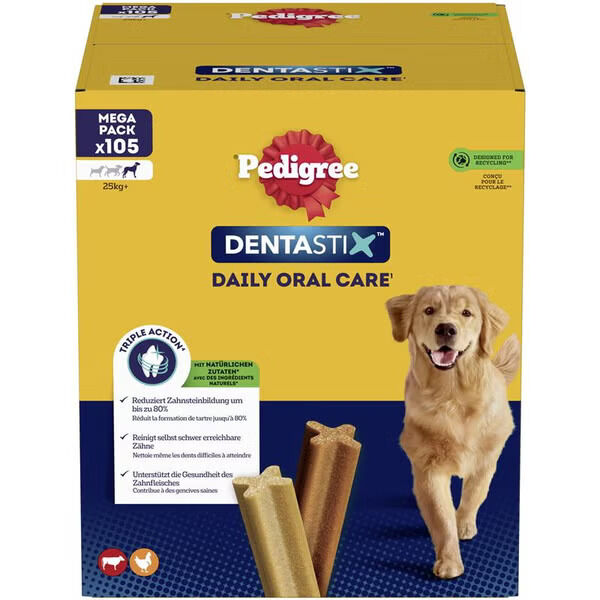 Pedigree Dentastix Multipack Large 105pcs (4,05kg)