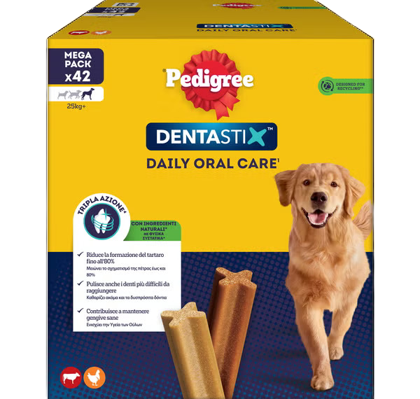 Pedigree Dentastix Multipack Large 42pcs (1,62kg)