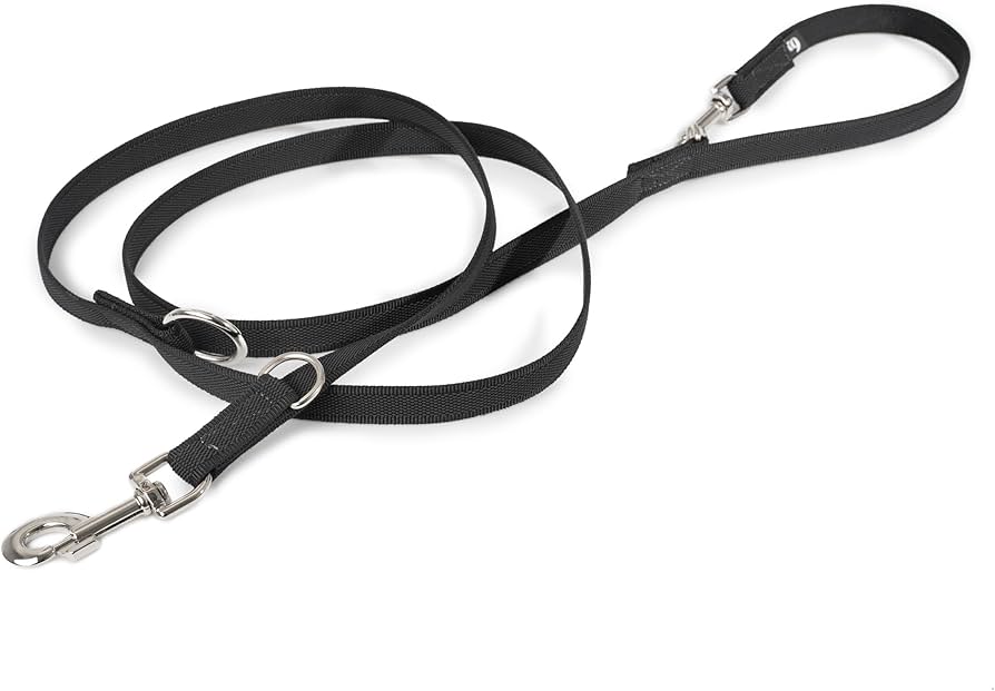 Julius-K9 Guinzaglio Super-Grip Regolabile Nero 2.2m