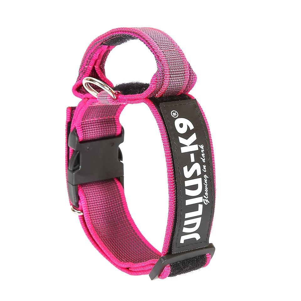Julius-K9 Collare con maniglia Color & Gray, Size S Rosa