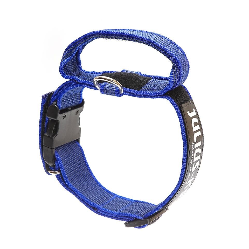 Julius-K9 Collare con maniglia Color & Gray, Size L Blu