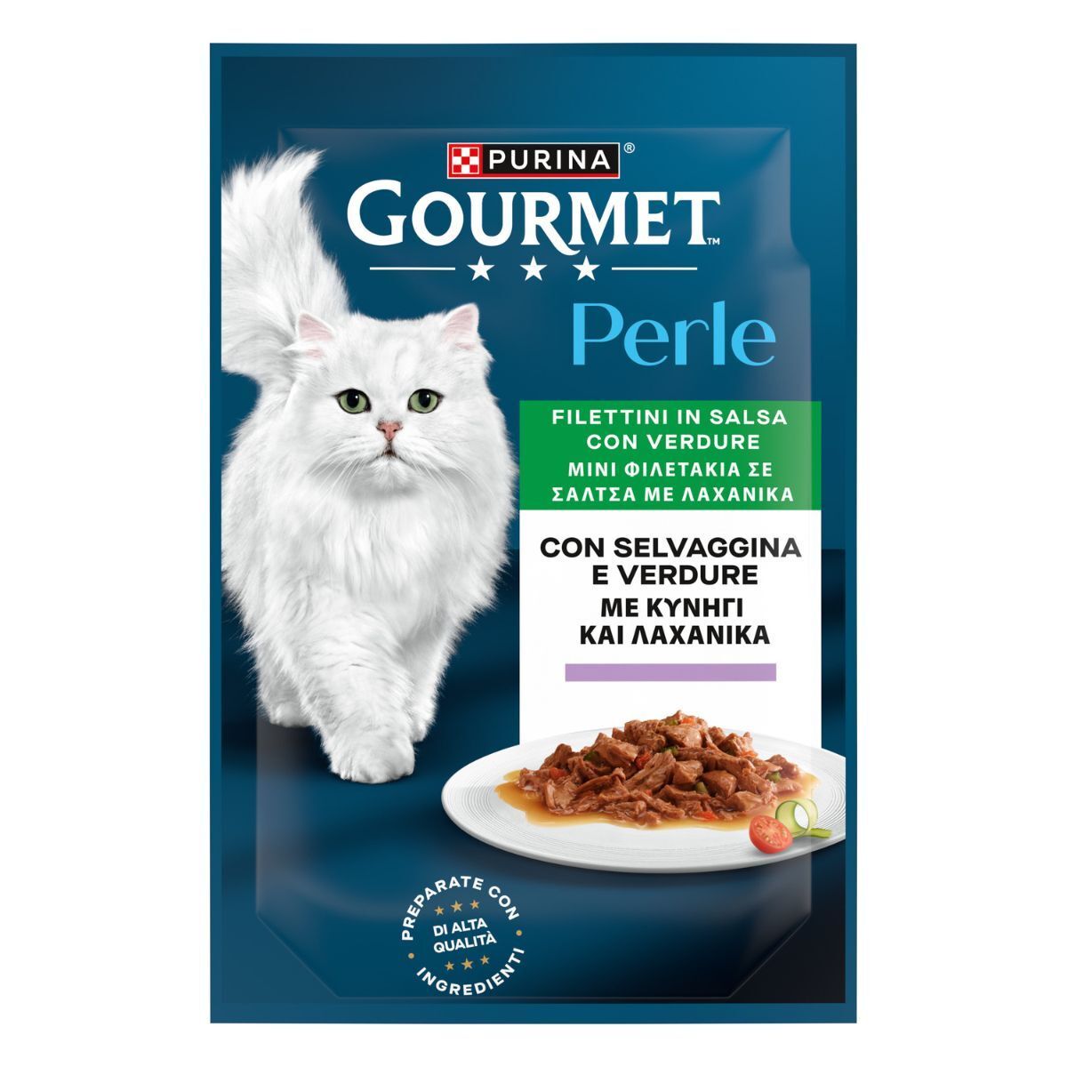 Gourmet Perle Bustine 85g Filetti Con Selvaggina e Verdure