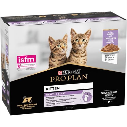 Proplan Multipack Kitten Stracetti di Tacchino in Salsa 10x85g