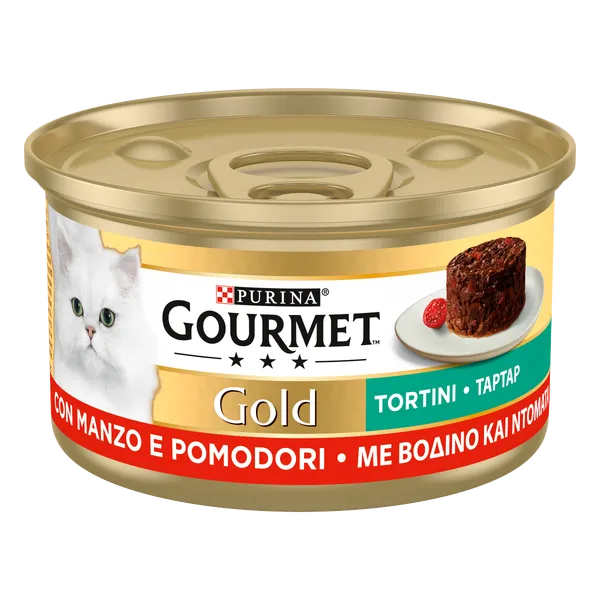 Gourmet Gold Tortini 85 g – Alimento Umido Completo per Gatti Adulti