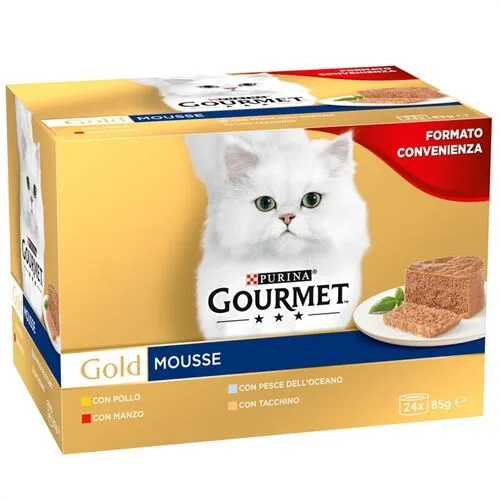 Gourmet Gold Multipack Mousse 24x85g per Gatti