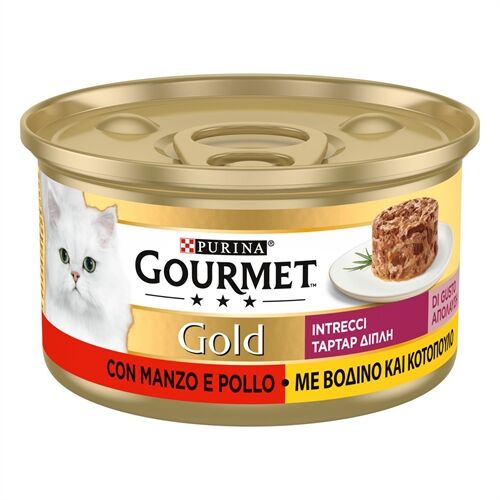 Gourmet Gold Intrecci 85gr Pollo e manzo