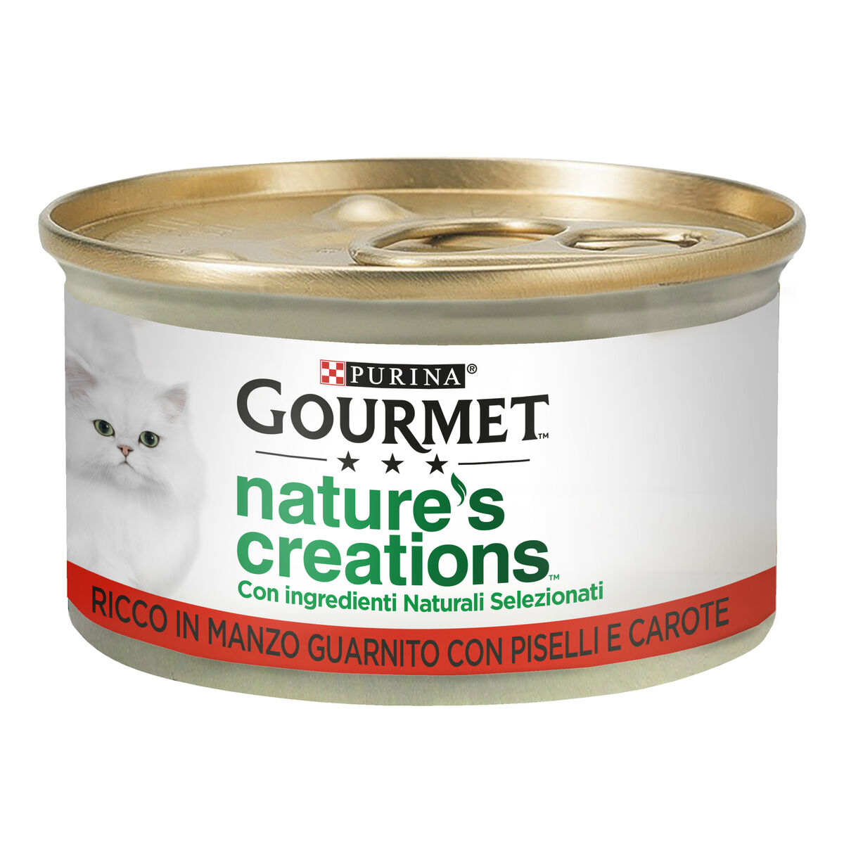 Gourmet Nature's Creations 85g Filettini di Manzo , Piselli e Carote
