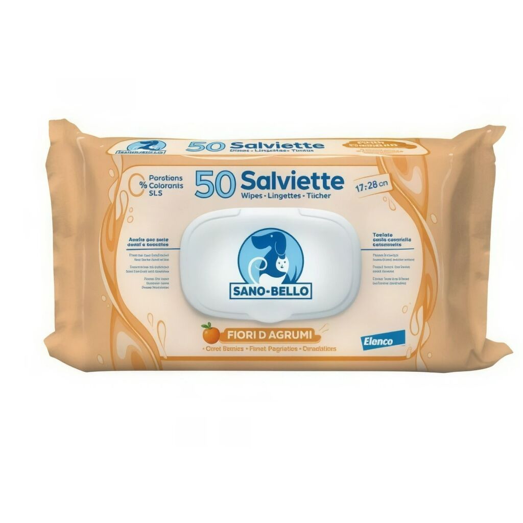 Sano e Bello Salviette Detergenti 50pcs Fiori D'Agrumi