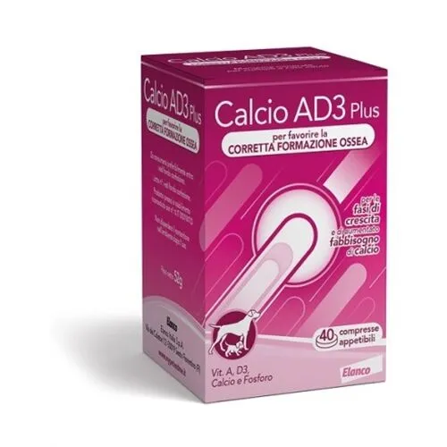Neo Calcio AD3 Plus Tabs Integratore per Cani 52 g – Calcio, Fosforo e Vitamine A+D3 per Ossa e Crescita