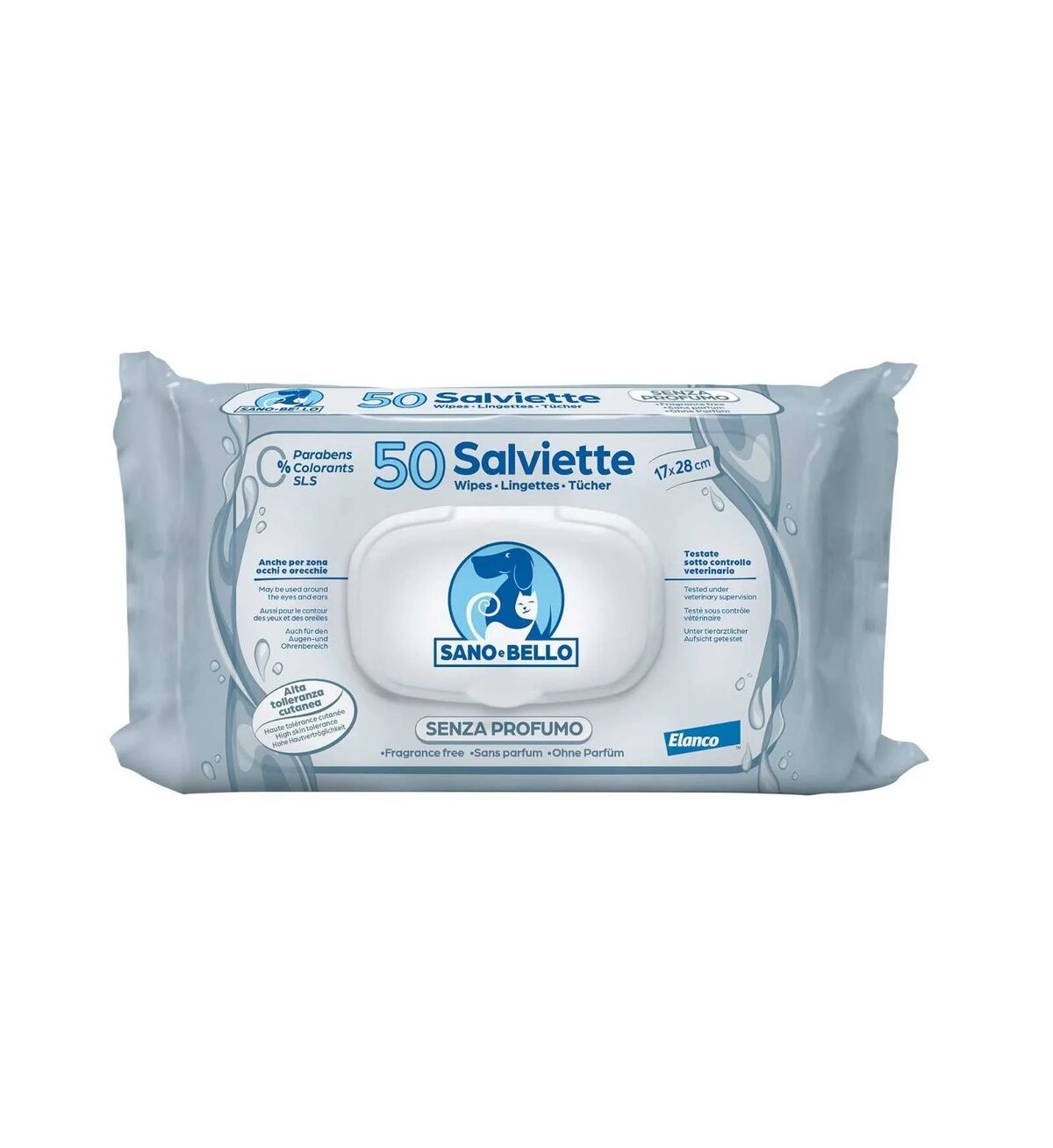 Salviette Detergenti Senza Profumo per Cani e Gatti – Igienizzanti e Delicate per Pelli Sensibili