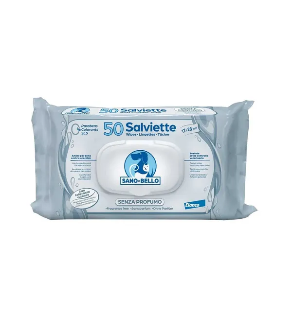 Salviette Detergenti Senza Profumo per Cani e Gatti – Igienizzanti e Delicate per Pelli Sensibili