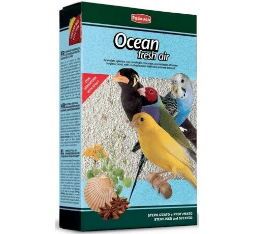 Padovan Ocean Fresh Air 5Kg - Sabbia Aromatizzata per Uccelli