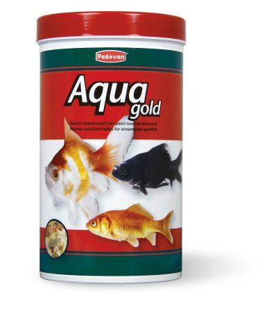Padovan Aqua Gold 200g - Mangime in Scaglie per Pesci Rossi e d'Acqua Fredda