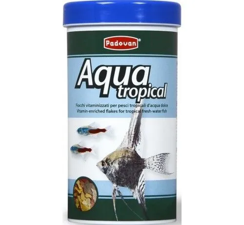 Padovan Aqua Tropical 16g - Mangime in Scaglie per Pesci Tropicali
