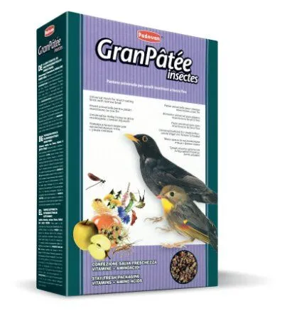 Padovan Granpatée Insetti 1Kg - Mangime Completo per Uccelli Insettivori