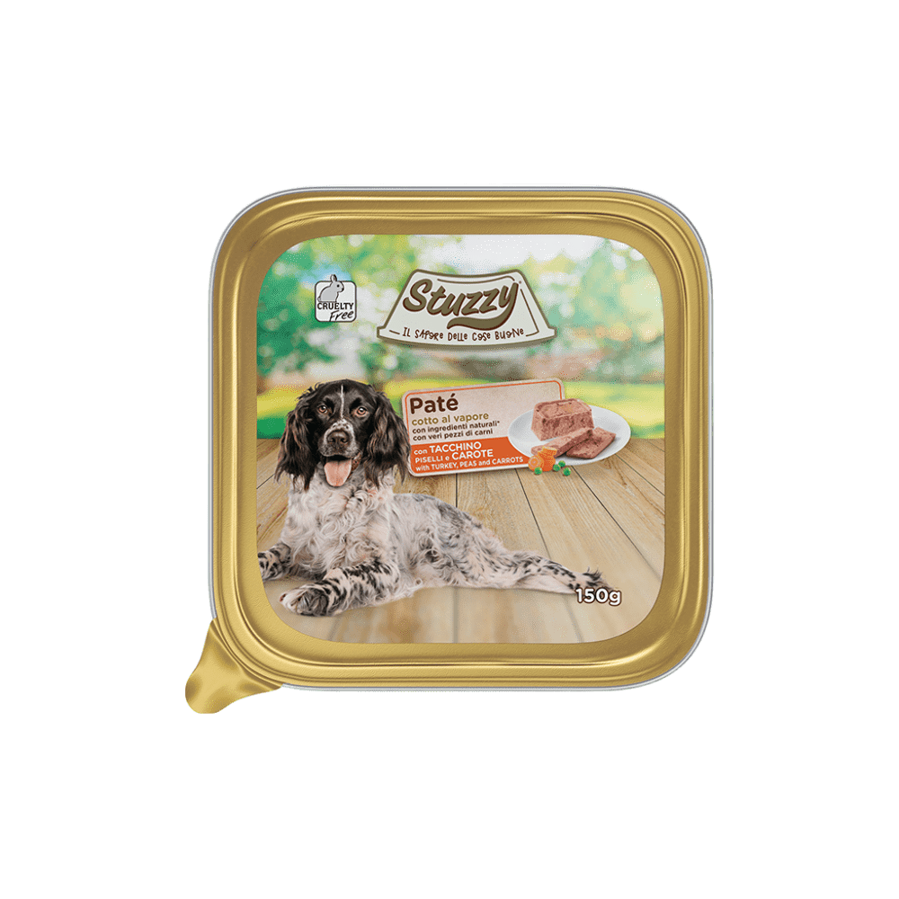 Stuzzy Dog Patè 150g Tacchino , Piselli e Carote