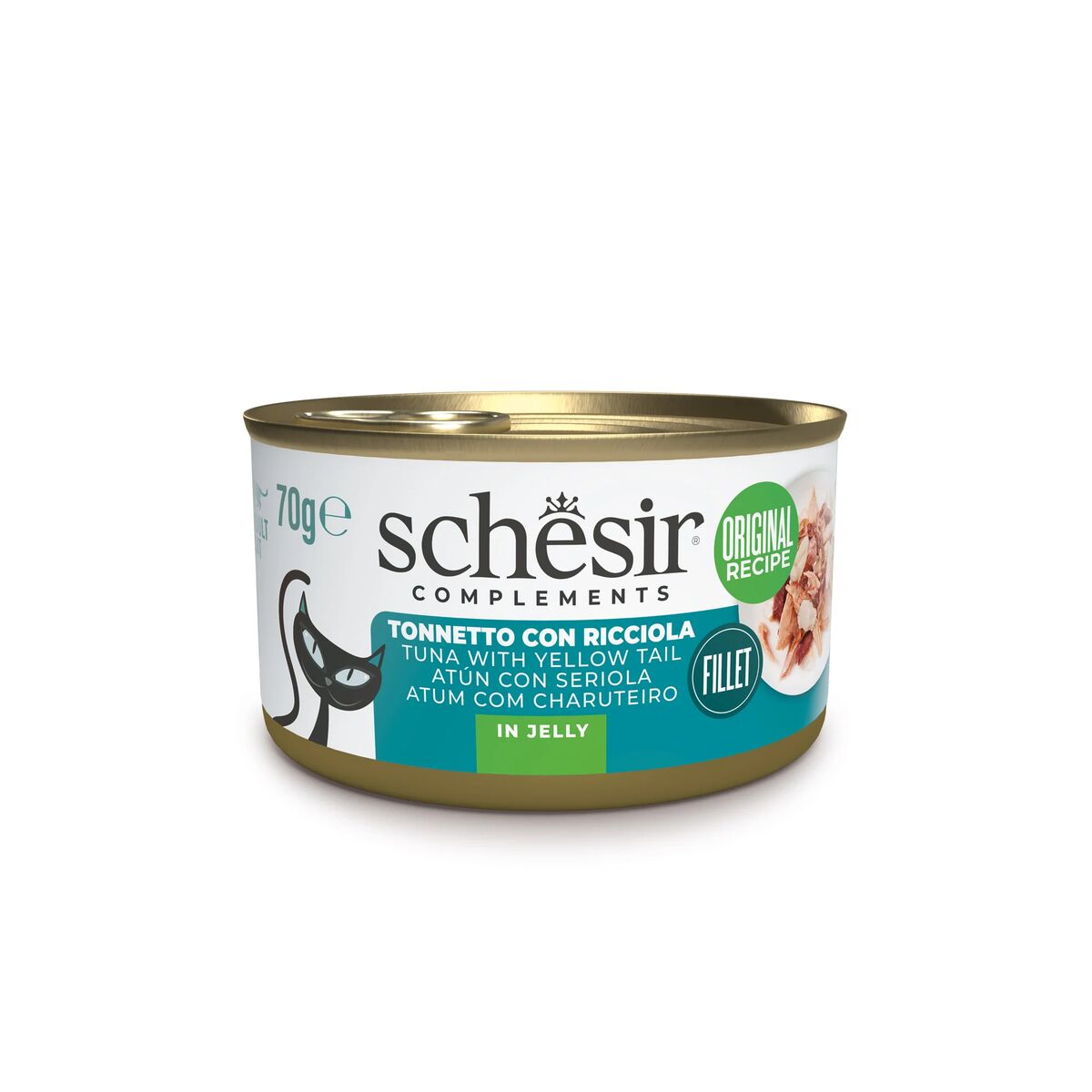 Schesir Complements Nutrition in Gelatina 70g Tonnetto con ricciola in gelatina