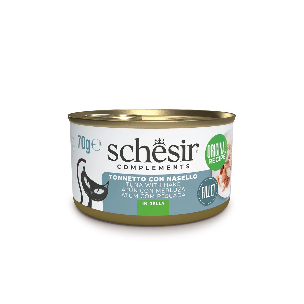 Schesir Complements Nutrition in Gelatina 70g Tonnetto con nasello in gelatina