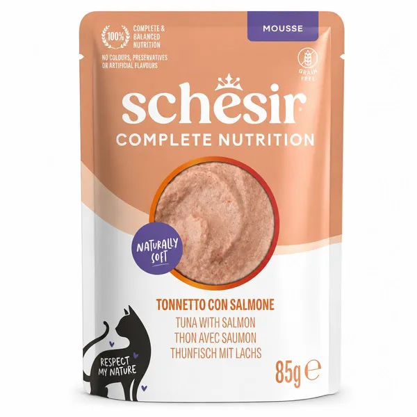 Schesir Complete Nutrition Mousse Tonno e Salmone 85g