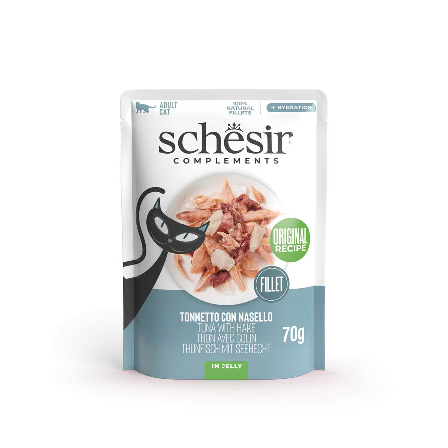 Schesir Complements Nutrition in Gelatina 70g Tonnetto con Nasello