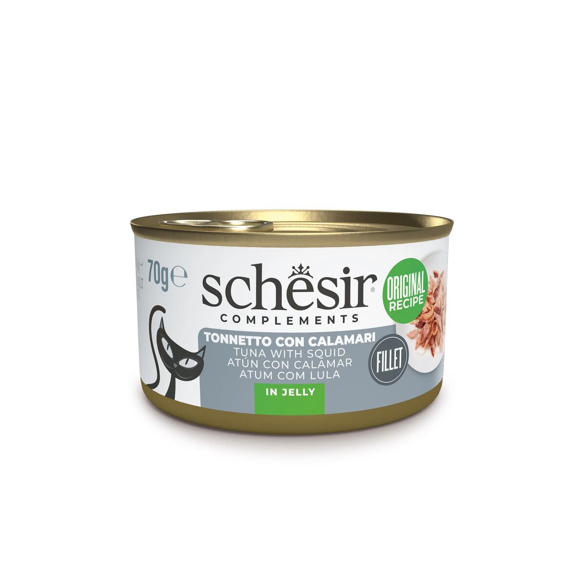 Schesir Complements Nutrition in Gelatina 70g Tonnetto con calamari in gelatina