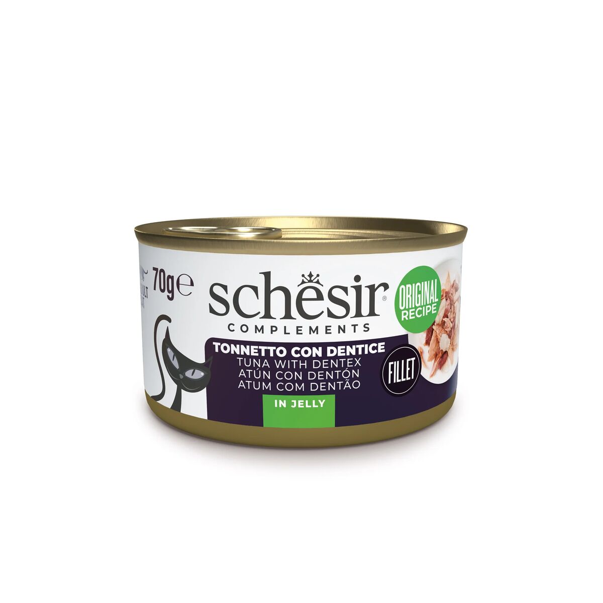 Schesir Complements Nutrition in Gelatina 70g Tonnetto con dentice in gelatina