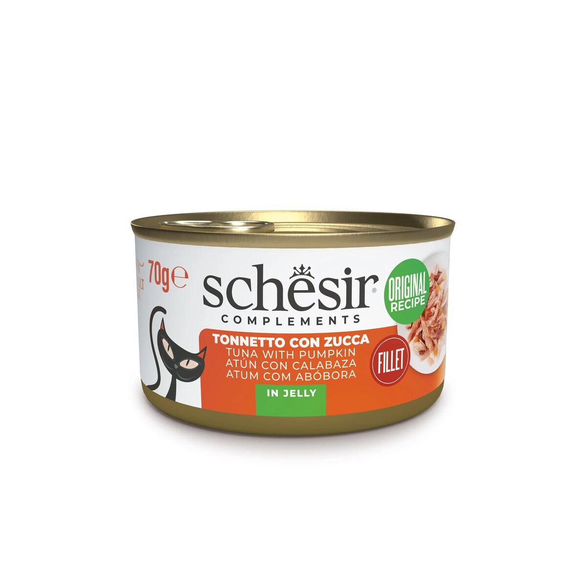 Schesir Complements Nutrition in Gelatina 70g Tonnetto con zucca in gelatina
