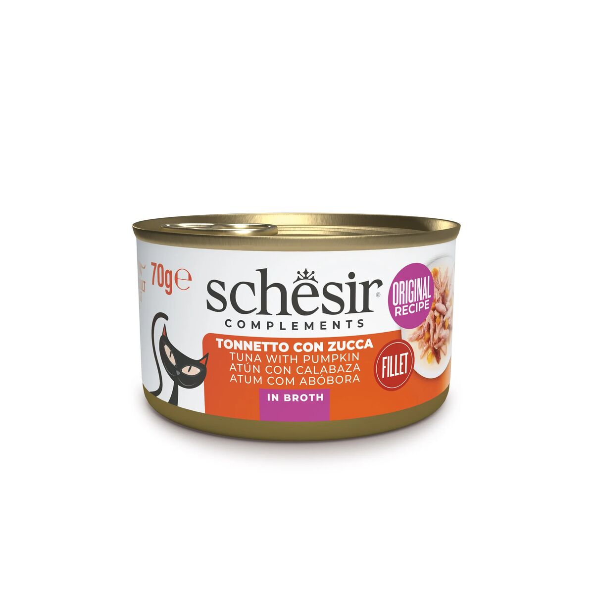 Schesir Complements Nutrition in Brodo 70g Tonno con zucca in brodo