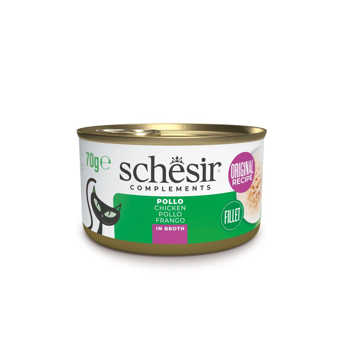 Schesir Complements Nutrition in Brodo 70g Pollo in brodo