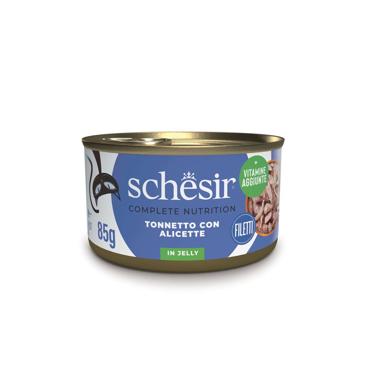 Schesir Complete Nutrition 85g Tonnetto con alicette in gelatina