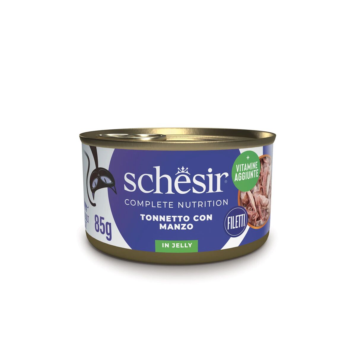 Schesir Complete Nutrition 85g Tonnetto con manzo in gelatina
