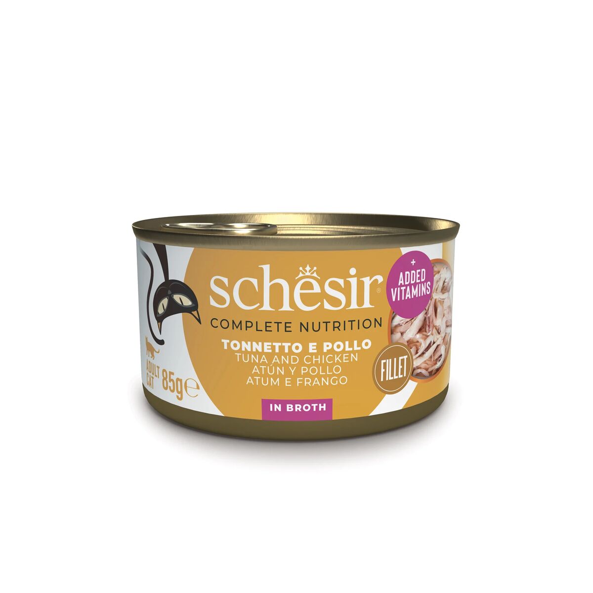 Schesir Complete Nutrition 85g Tonnetto con pollo e riso in brodo