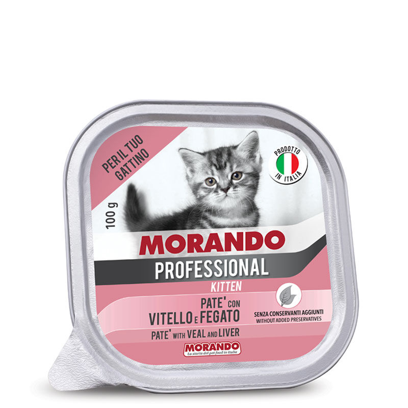 Morando Professional Patè Vaschetta 100g Vitello e fegato-Kitten