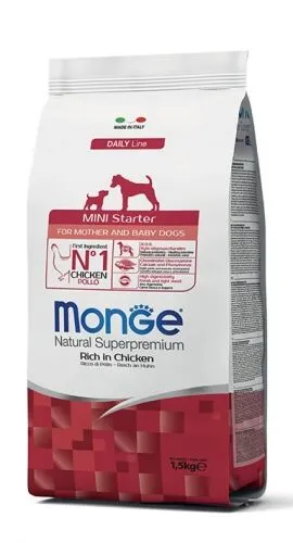 Monge Natural Superpremium Mini Starter Ricco in Pollo 1,5kg