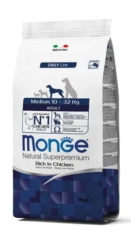 Monge Natural Superpremium Medium Adult Ricco in Pollo
