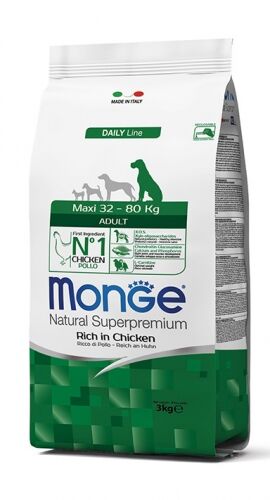 Monge Natural Superpremium Maxi Adult Ricco di Pollo 3kg