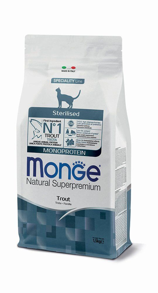 Monge Natural Superpremium Sterilised Monoprotein Trota 400g