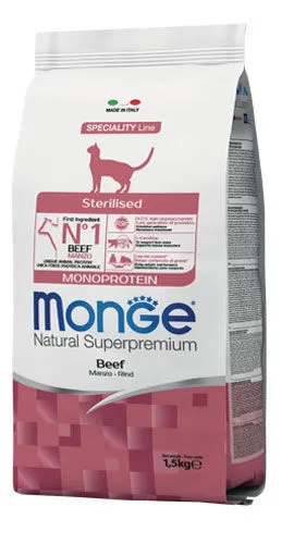 Monge Natural Superpremium Sterilised Monoprotein Manzo