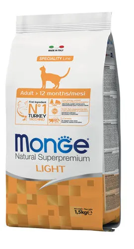 Monge Natural Superpremium Adult Light Tacchino