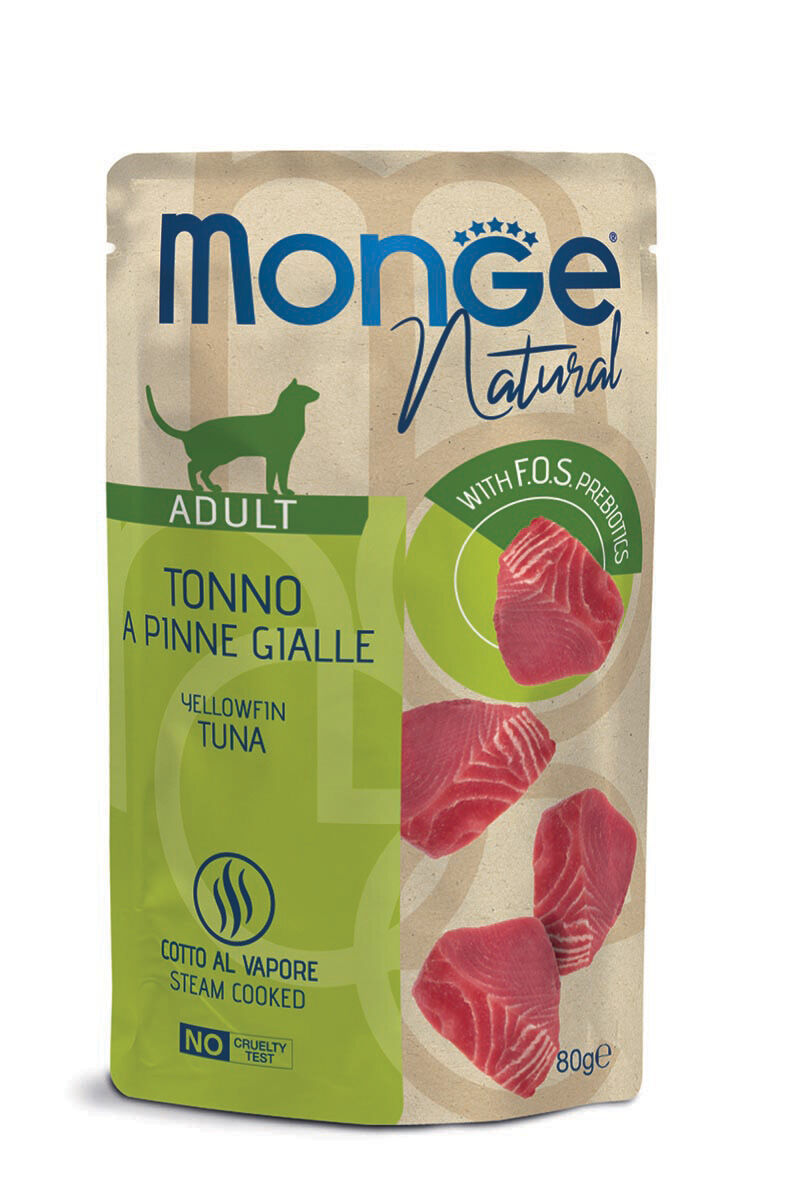 Monge Natural Bustine Tonno Pinna Gialla 80g
