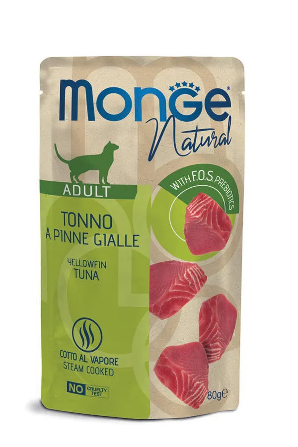 Monge Natural Bustine Tonno Pinna Gialla 80g