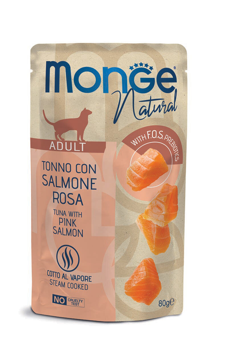 Monge Natural Bustine Tonno e Salmone 80g