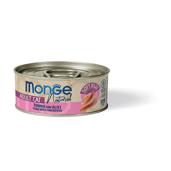 Monge Natural Tonno con Alici Jelly 80g