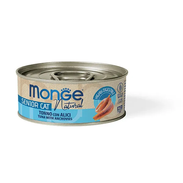 Monge Natural Senior Tonno con Alici 80g