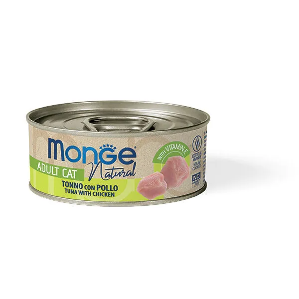 Monge Natural Tonno a Pinne Gialle con Pollo 80g