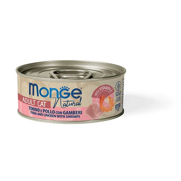 Monge Natural Tonno e Pollo con Gamberetti 80g