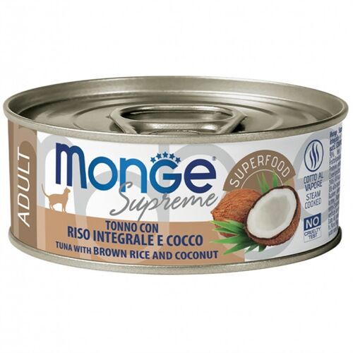 Monge Supreme Lattina 80g Adult Tonno con Riso e Cocco