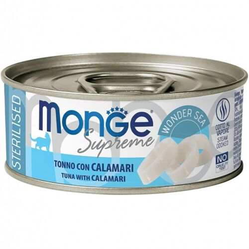 Monge Supreme Lattina 80g Sterilised Tonno con Calamari