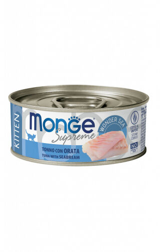 Monge Supreme Lattina 80g Kitten Tonno con Orata